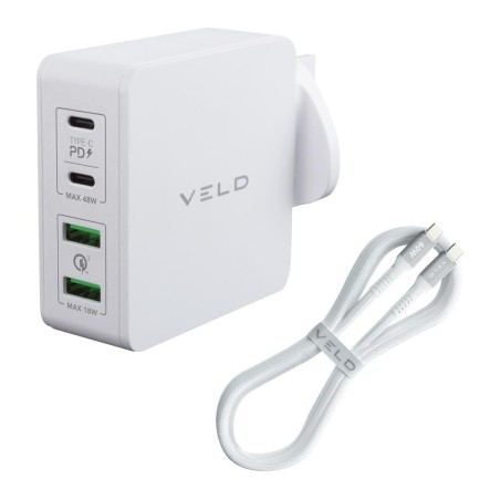 VELD Super-fast 4-port USB Wall Charger